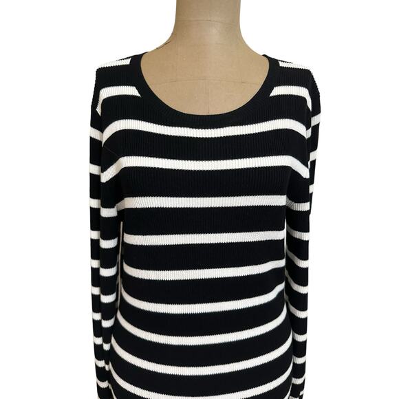 Theory Stripe Crewneck Jersey Mini Dress - Picture 6 of 11